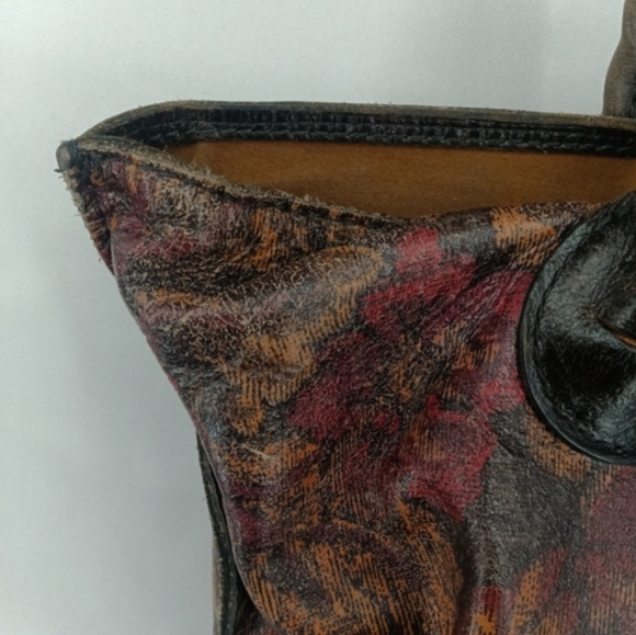 Patricia Nash Eastleigh Leather Tote Bag Vintage Floral Print with Tassel Charm - Picture 10 of 15